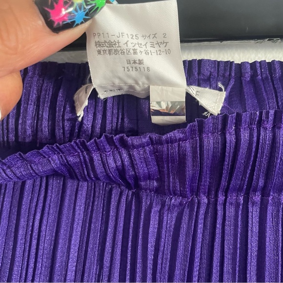 Issey Miyake pleats please purple pants - Picture 5 of 6